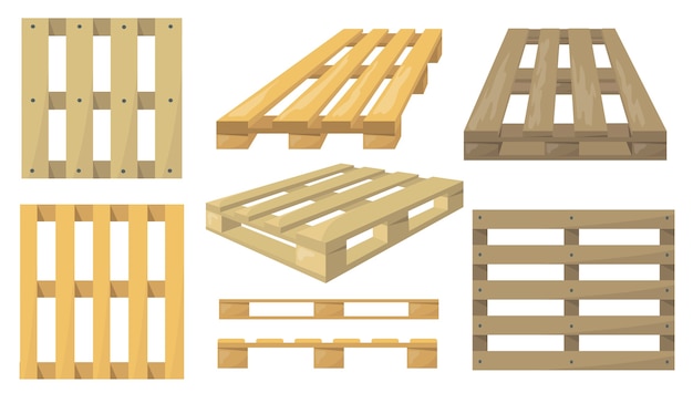 Houten pallets set.