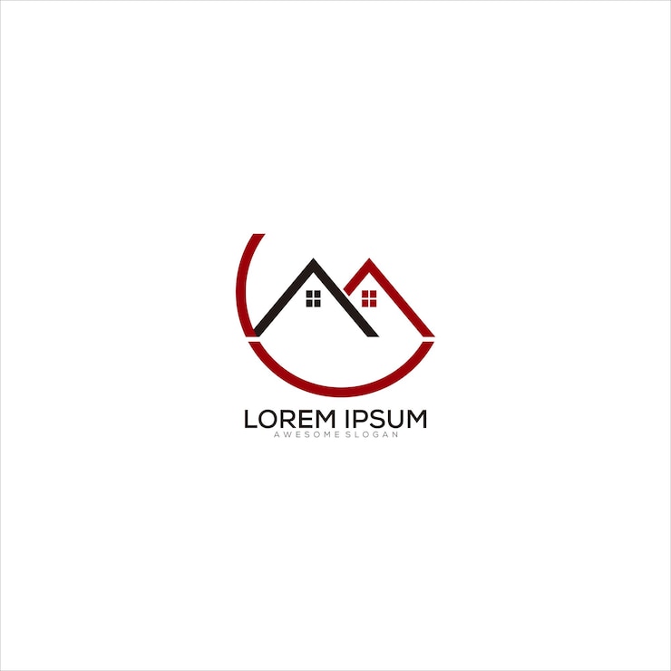 Gratis Vector huis logo kleurovergang kleurrijk