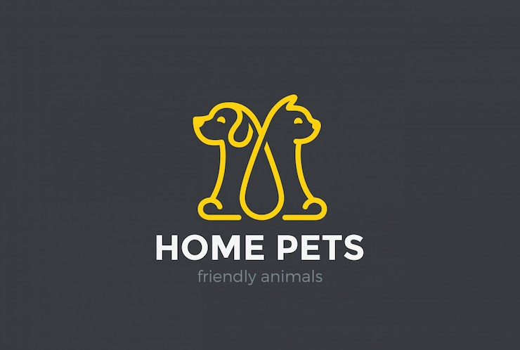 Gratis Vector huisdieren logo pictogram.