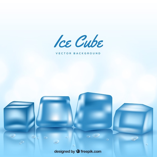 Gratis vector ice cube achtergrond