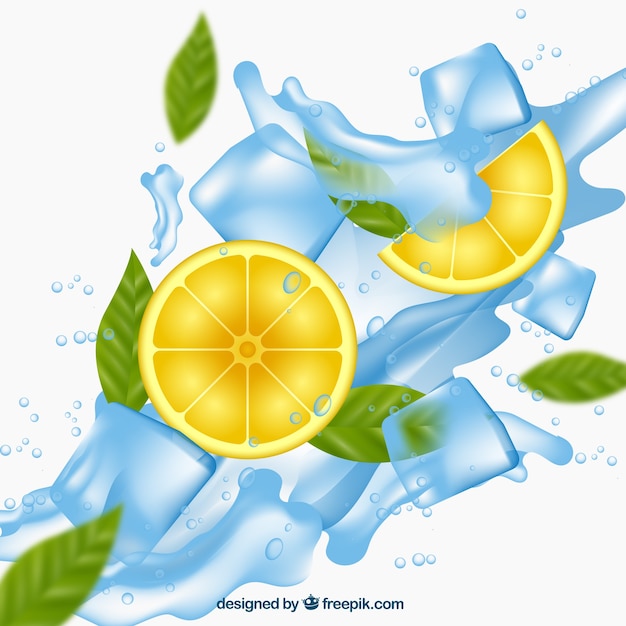 Gratis vector ice cube achtergrond