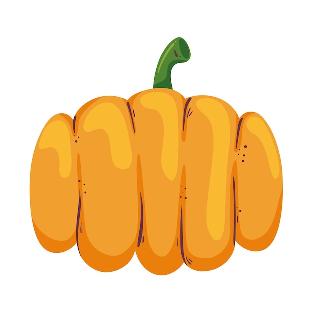 Gratis vector icon van de herfstpompoen oogst geïsoleerd