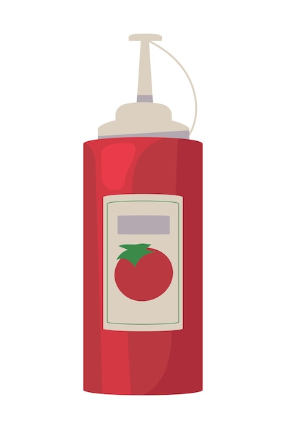 Gratis vector icon van tomatensausfles geïsoleerd