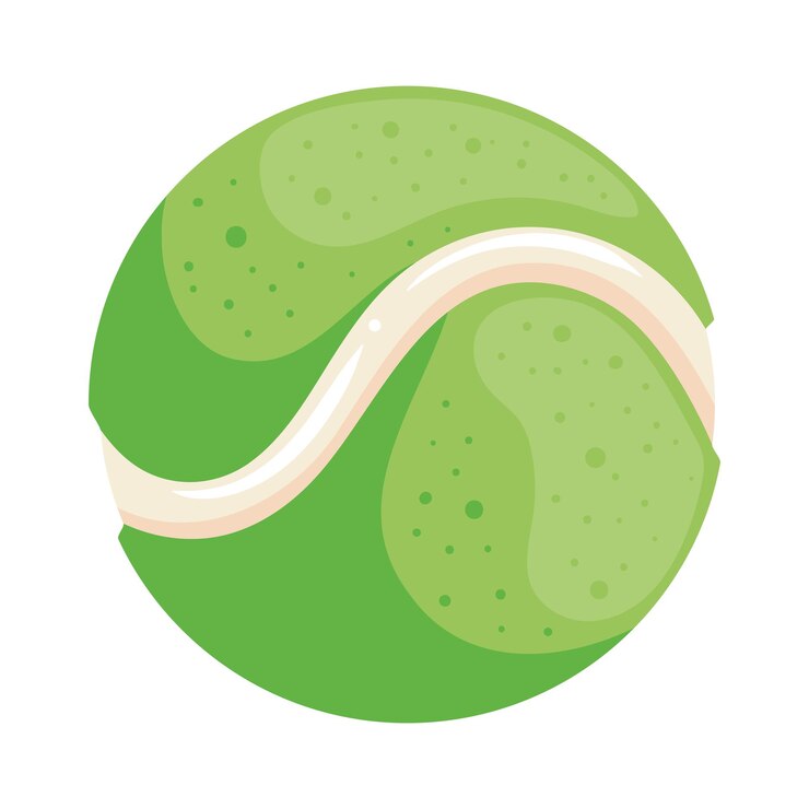 Gratis Vector icoon van een speelgoedtennisbal geïsoleerd