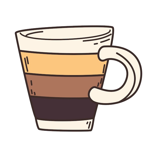 Gratis vector icoonontwerp met geïsoleerde koffiekop