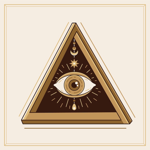 Gratis vector illuminati symboolset