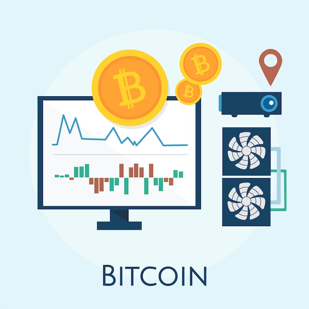Illustratie van bitcoin concept