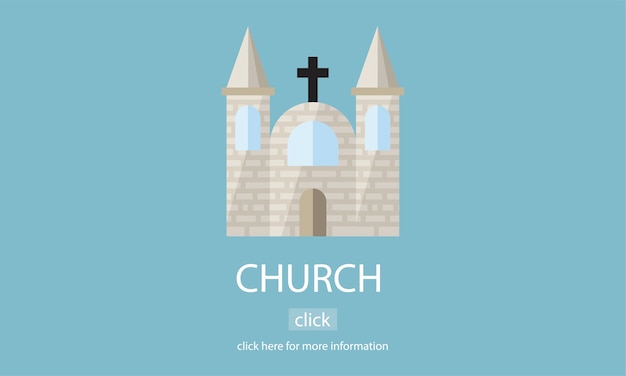 Gratis vector illustratie van de kerk