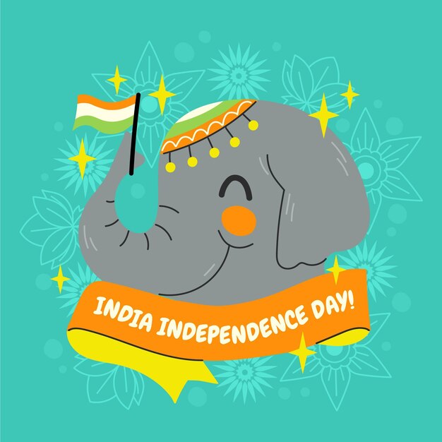 Illustratie van de onafhankelijkheidsdag van India