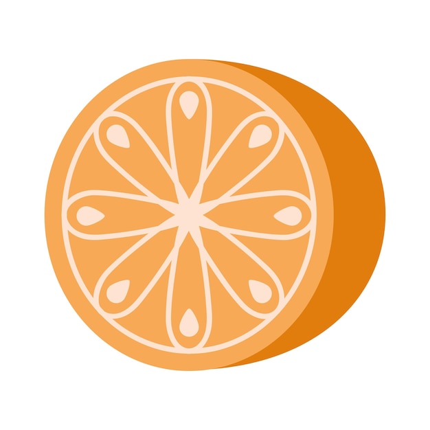 Gratis vector illustratie van de oranje snee