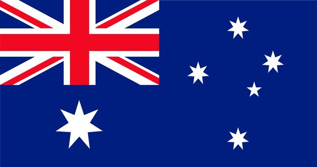 Illustratie van de vlag van Australië