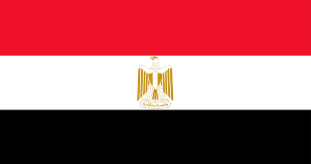 Illustratie van de vlag van Egypte