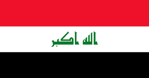 Illustratie van de vlag van Irak