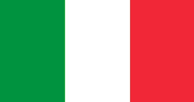 Illustratie van de vlag van Italië