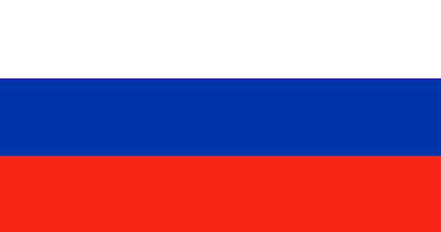 Illustratie van de vlag van Rusland