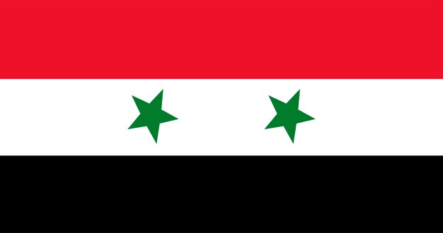 Illustratie van de vlag van Syrië