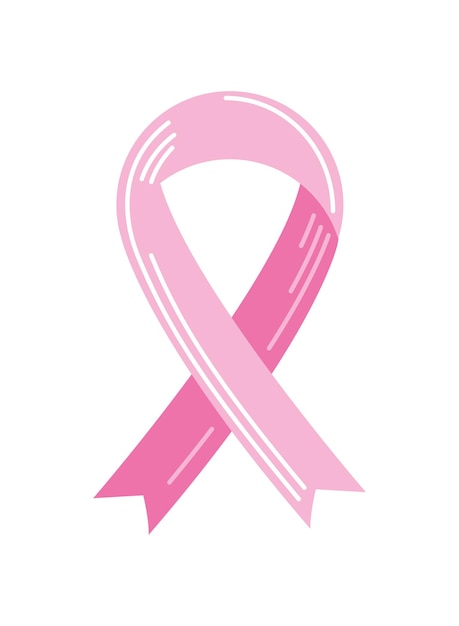 Gratis vector illustratie van een lint voor bewustwording over borstkanker