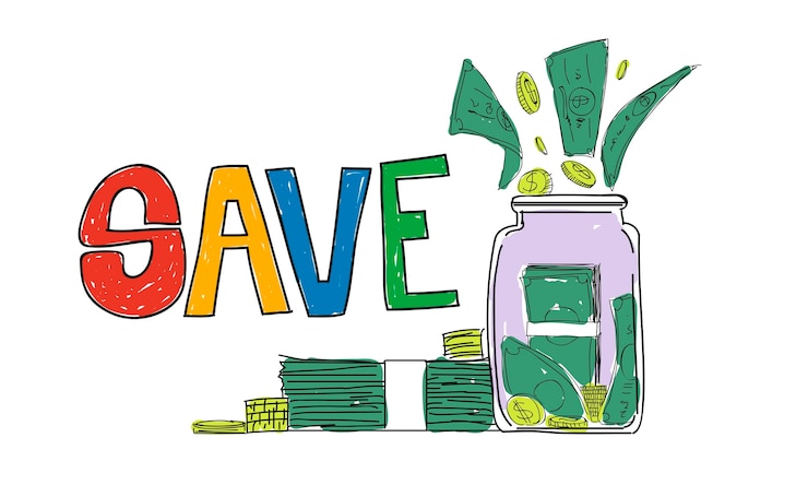 Gratis Vector illustratie van geldbesparingen
