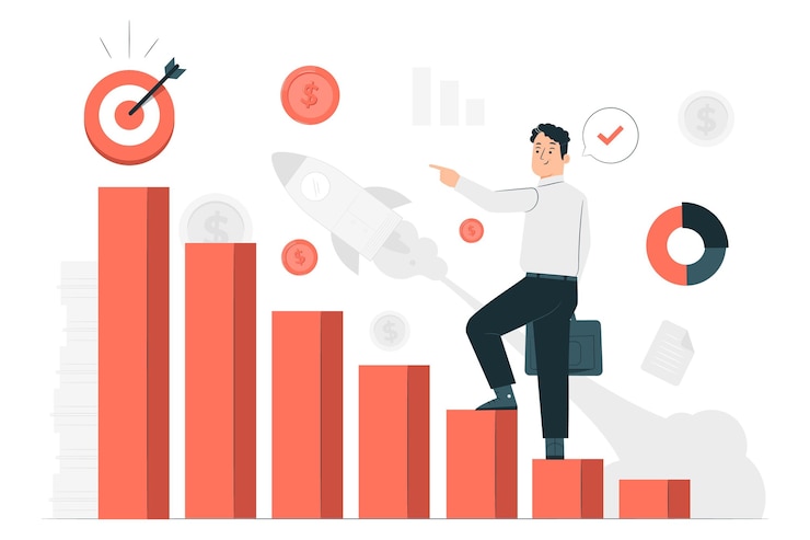 Gratis Vector illustratie van het bedrijfsconcept
