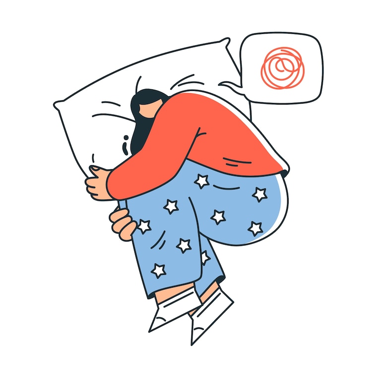 Gratis Vector illustratie van het depressieconcept