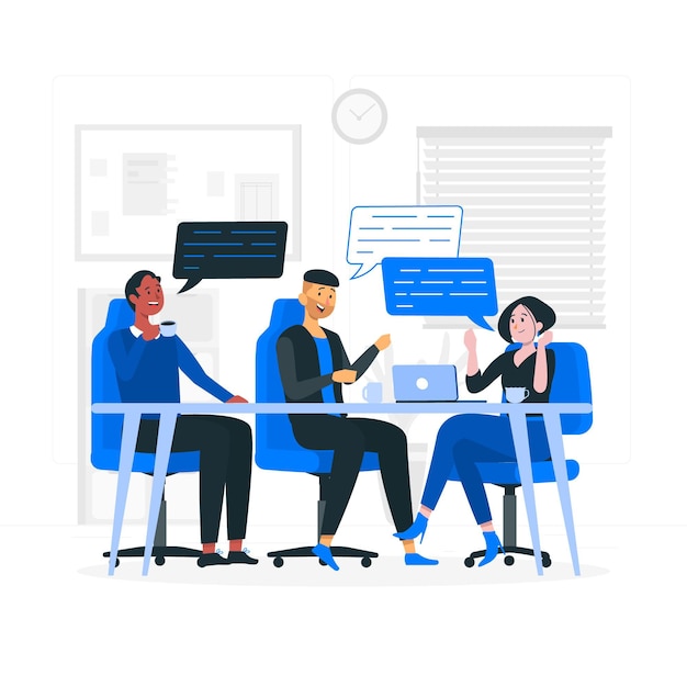 Illustratie van het discussieconcept