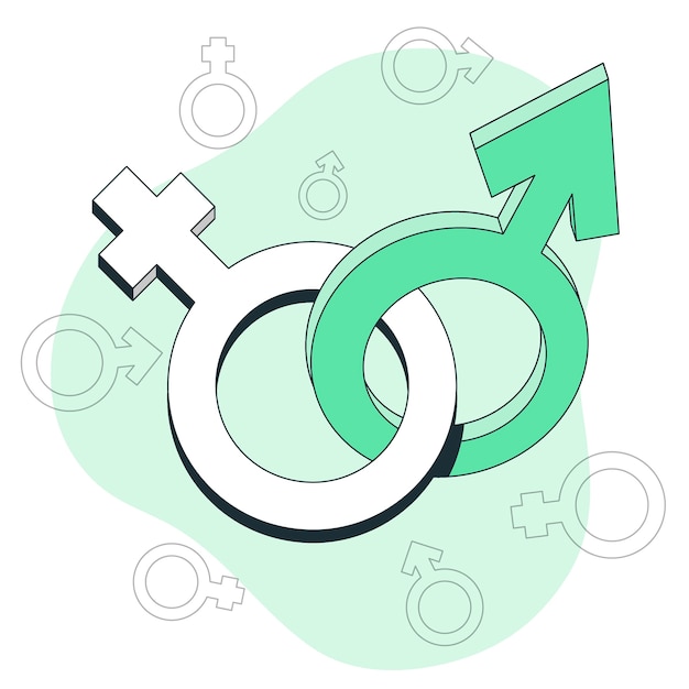 Gratis vector illustratie van het genderconcept