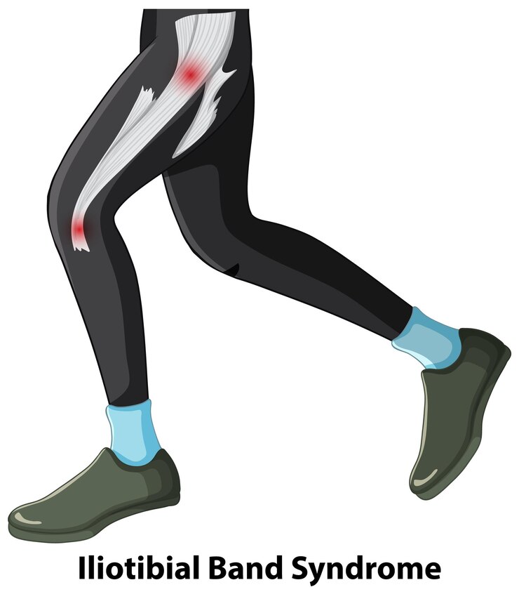 Gratis Vector illustratie van het iliotibial band syndrome