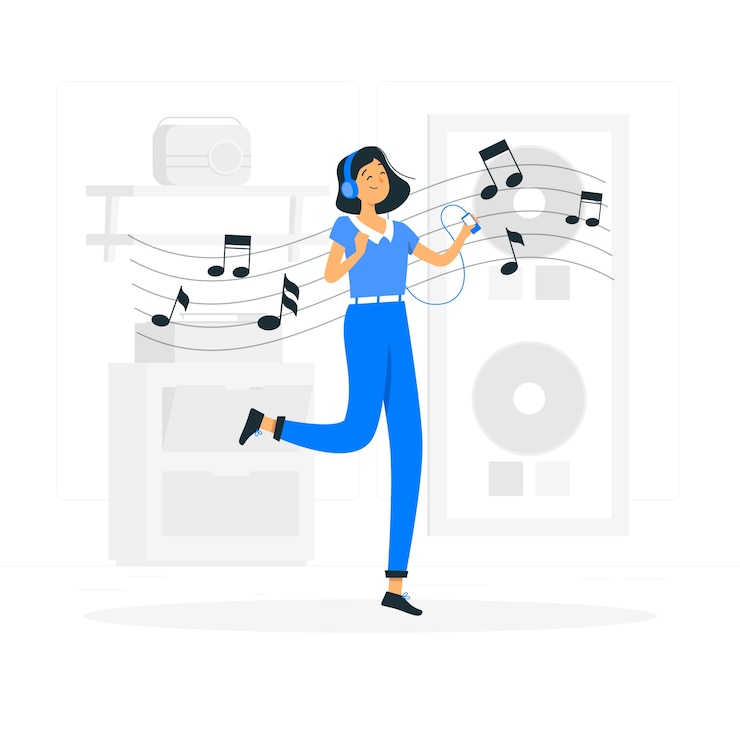 Gratis Vector illustratie van het muziekconcept