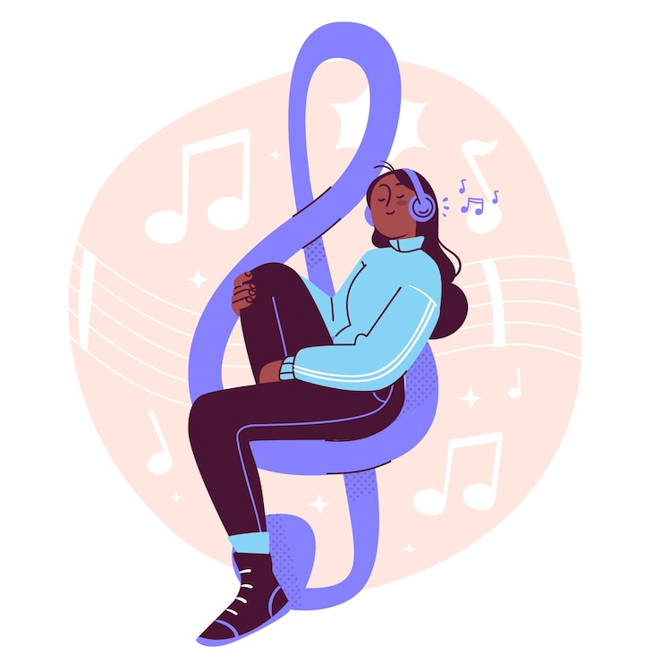 Gratis Vector illustratie van het muziekconcept