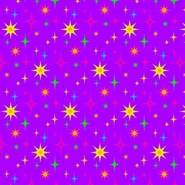 Illustratie van het platte sterrenpatroon
