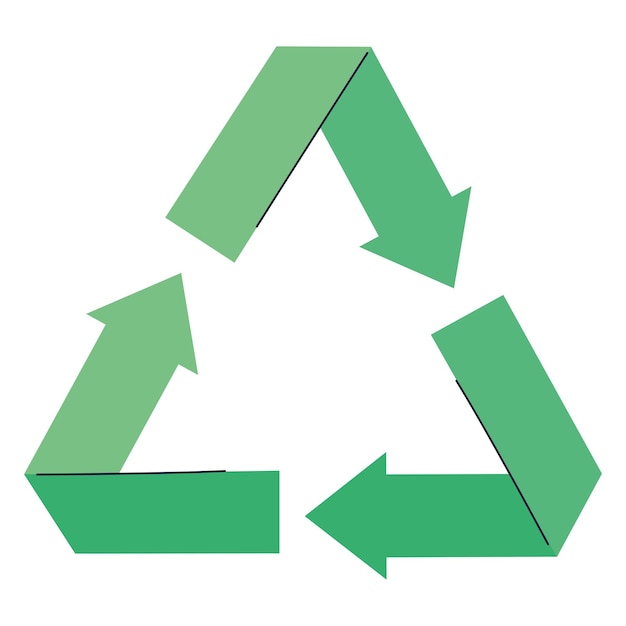 Gratis vector illustratie van het recycle-symbool