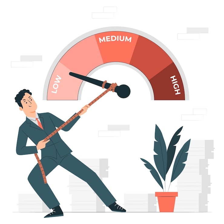 Gratis Vector illustratie van het risicobeheerconcept