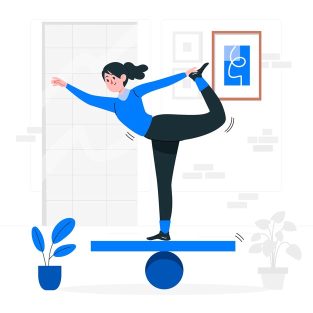 Illustratie van het stabiliteitsconcept