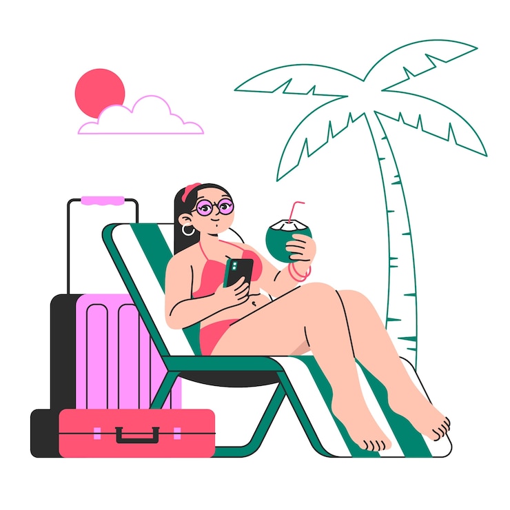 Gratis Vector illustratie van het vakantieconcept