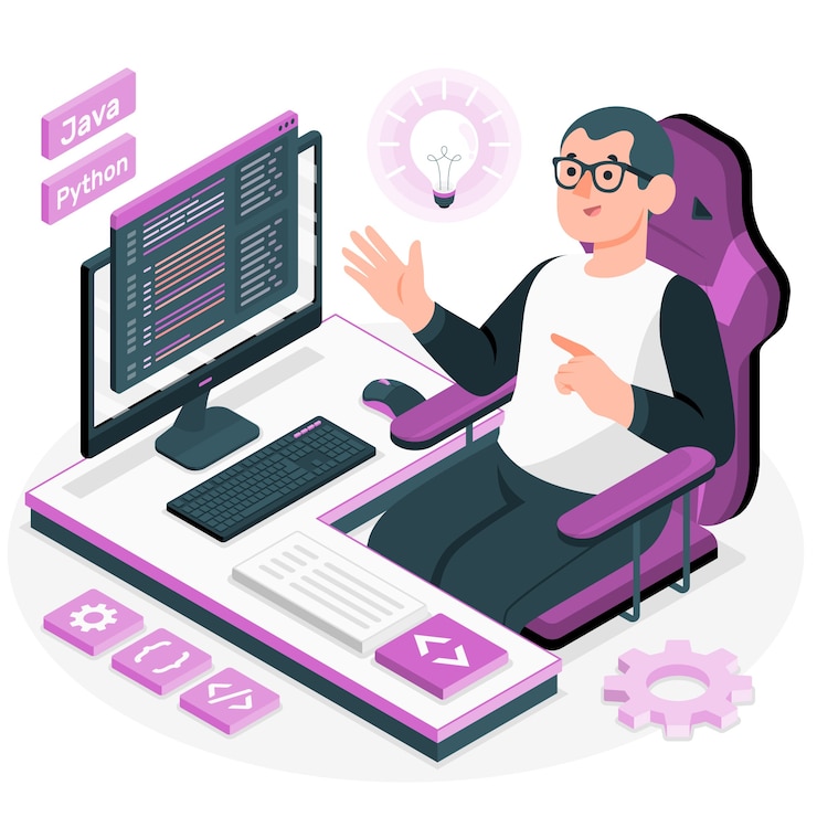 Gratis Vector illustratie van het werkconcept