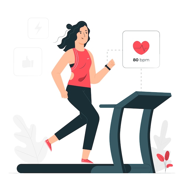 Illustratie van het workoutconcept