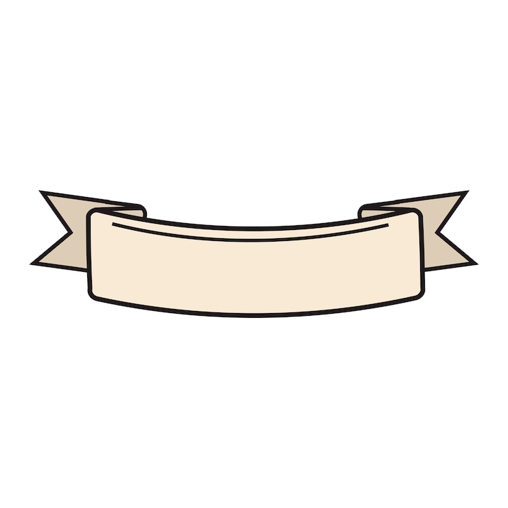 Gratis Vector illustratie van lege lintbanner