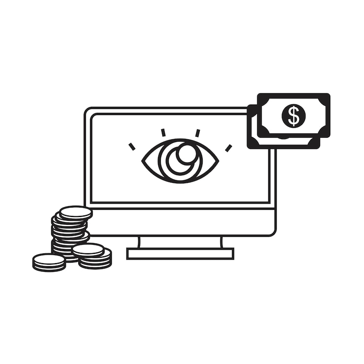 Gratis Vector illustratie van online betaling