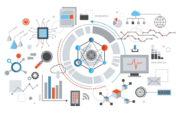 Illustratie van sociale media concept