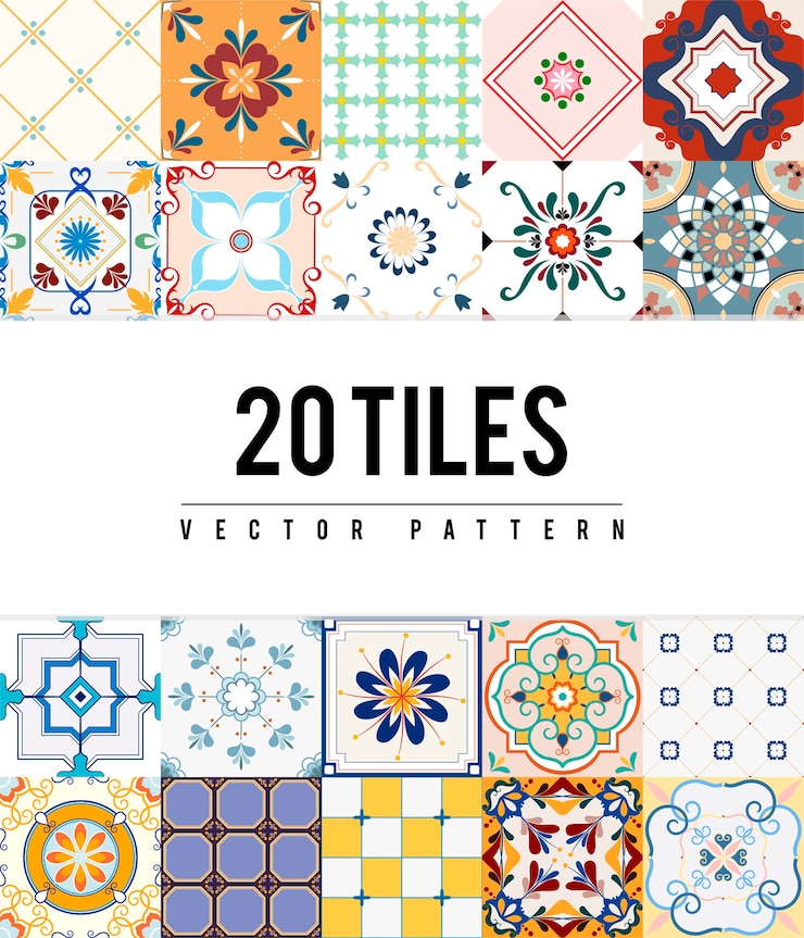 Gratis Vector illustratie van tegels geweven patroon