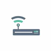 Gratis vector illustratie van wifi-routerpictogram