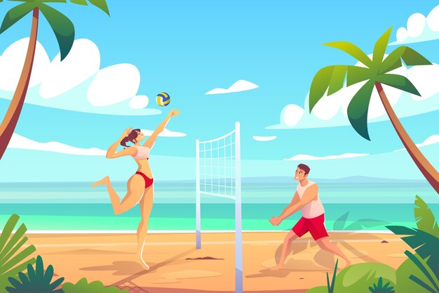 Illustratie volleybal