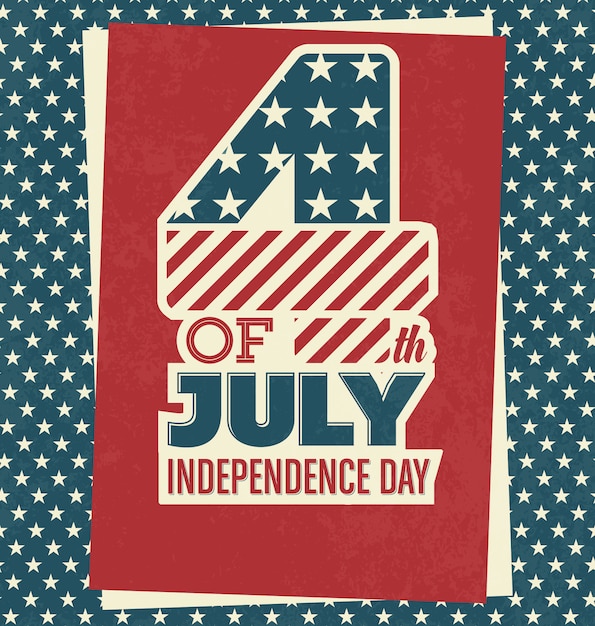 Gratis vector independence day achtergrond ontwerp