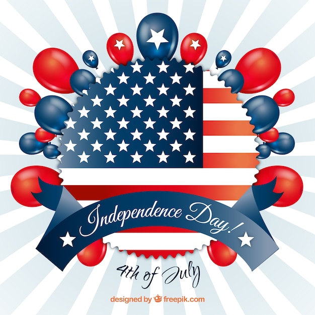 Gratis vector independence day badge