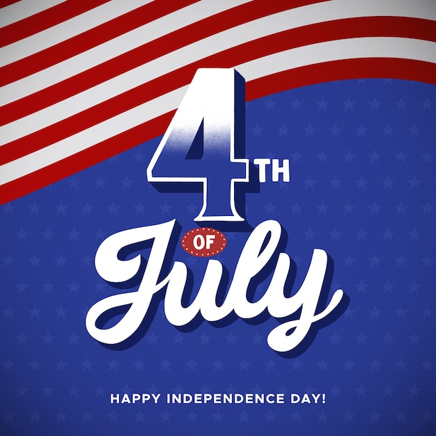 Independence day belettering