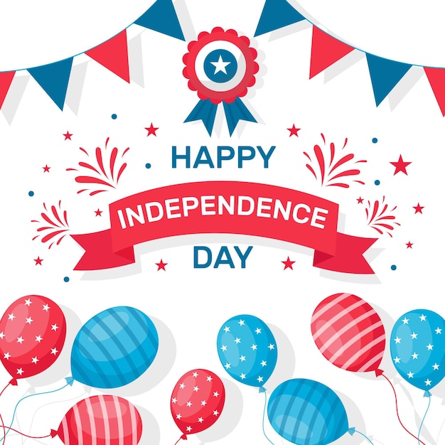 Gratis vector independence day viering