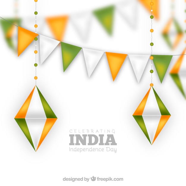 India onafhankelijkheidsdag krans ontwerp