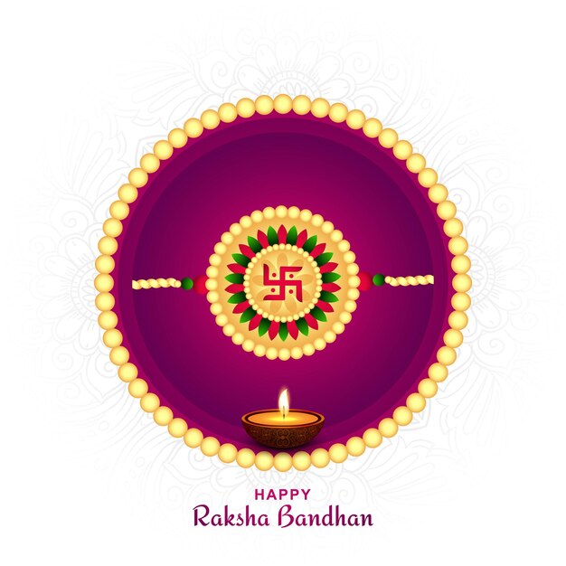 Indiaas festival van gelukkig raksha bandhan-vieringskaartontwerp