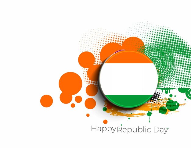 Indian Republic day concept met tekst 26 januari. Vector illustratie Ontwerp.