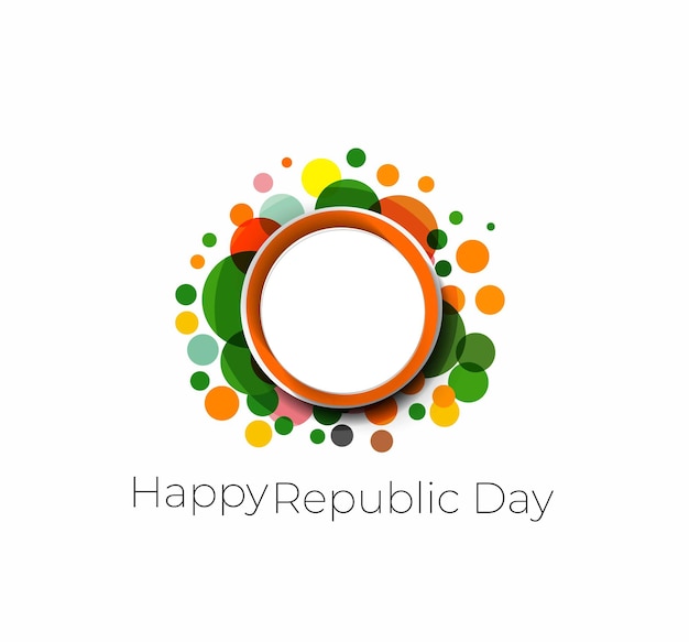 Indian republic day concept met tekst 26 januari. vector illustratie ontwerp.